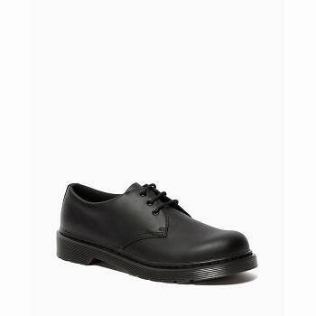 Dr Martens 1461 Mono Softy T Kožené - Cierne Topánky Detske, DR0423